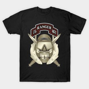 Basic Combat Diver No txt w 75th Ranger Scroll T-Shirt